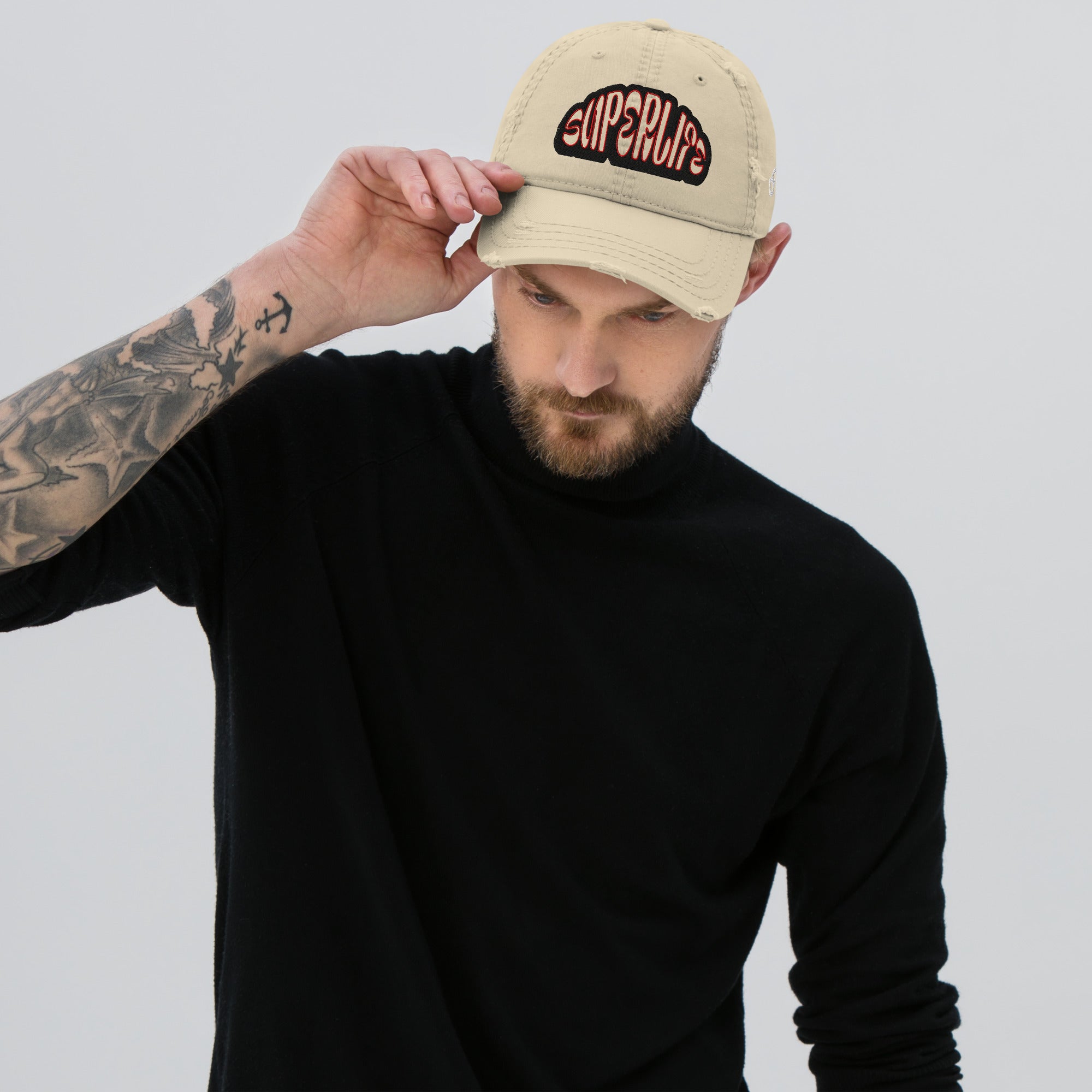 Superlife Distressed Dad Hat | Rugged Originals - ORGNL GNGSTA