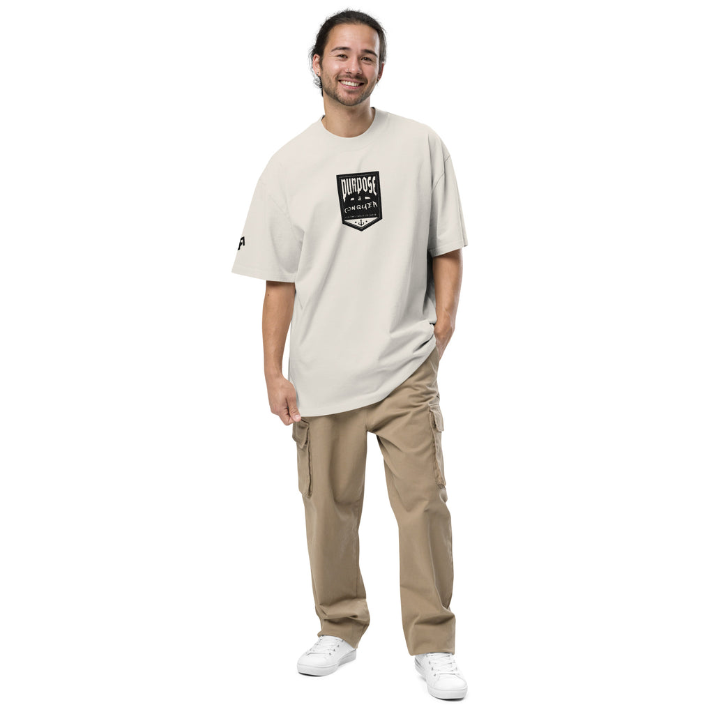 Oversized Purpose & Conquer Faded T-Shirt - ORGNL GNGSTA