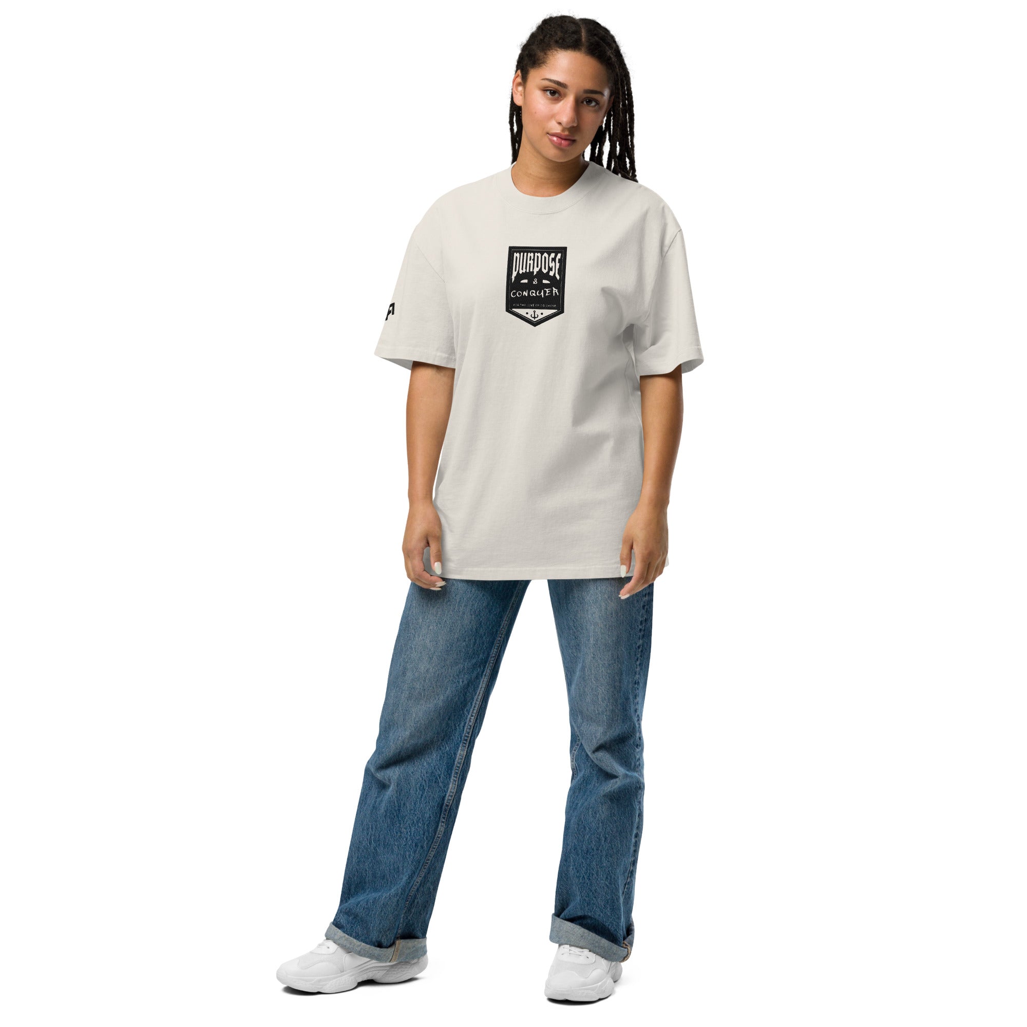 Oversized Purpose & Conquer Faded T-Shirt - ORGNL GNGSTA