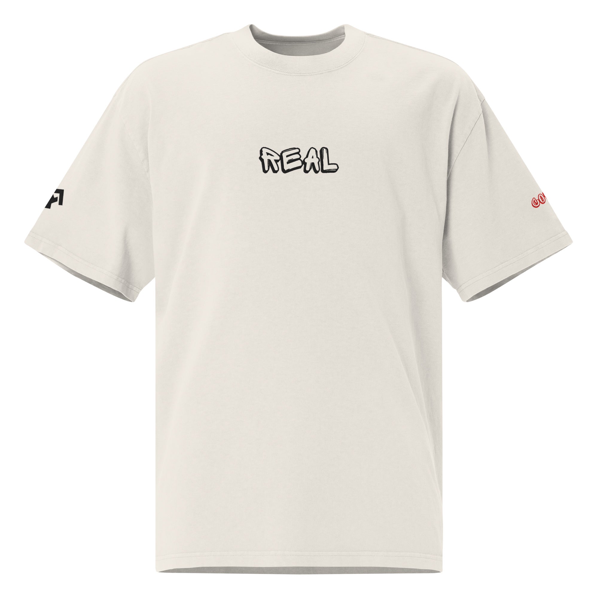 Oversized "REAL" Faded T-Shirt - ORGNL GNGSTA