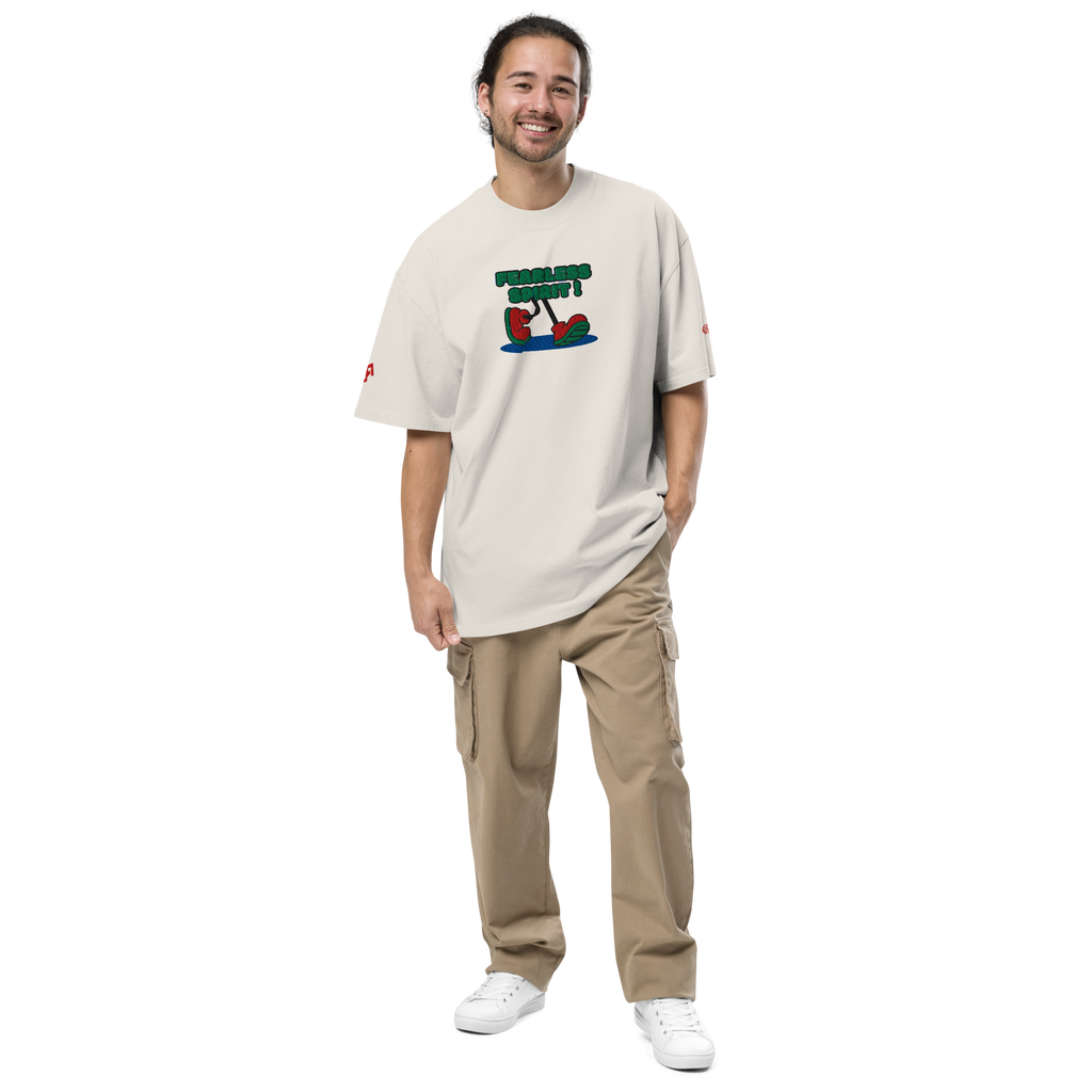 Fearless Spirit Oversized Faded T-Shirt - ORGNL GNGSTA