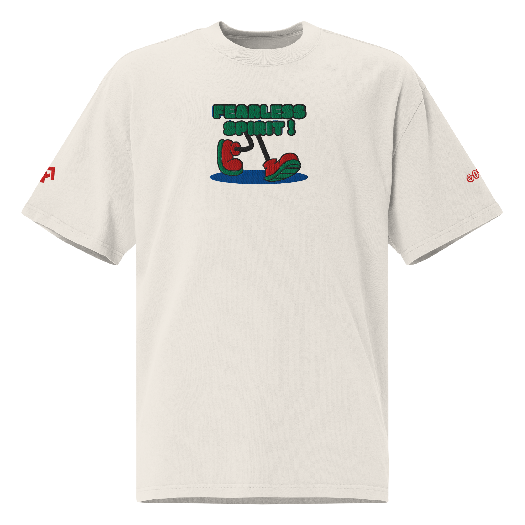 Fearless Spirit Oversized Faded T-Shirt - ORGNL GNGSTA