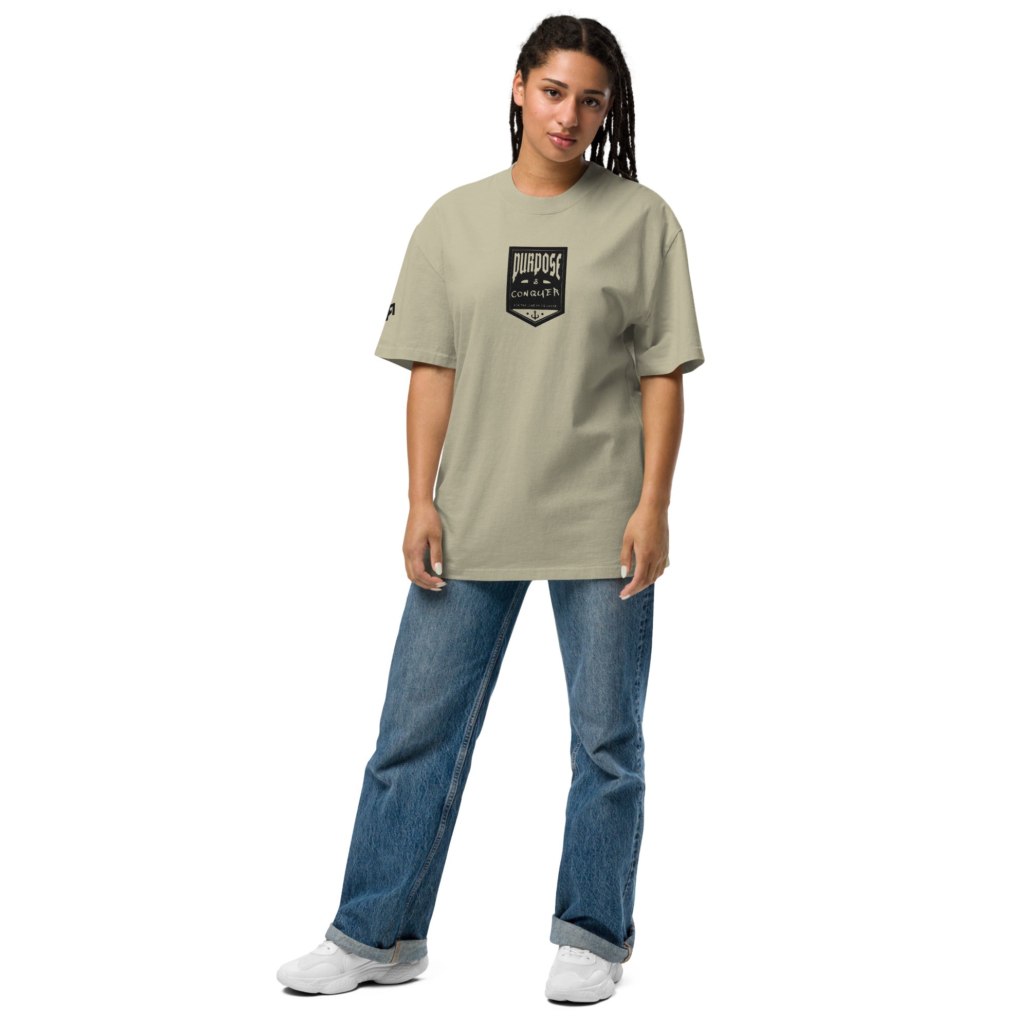 Oversized Purpose & Conquer Faded T-Shirt - ORGNL GNGSTA