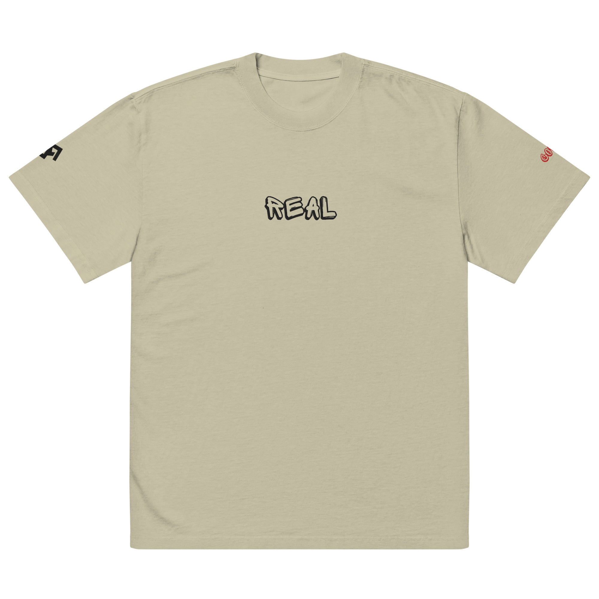 Oversized "REAL" Faded T-Shirt - ORGNL GNGSTA