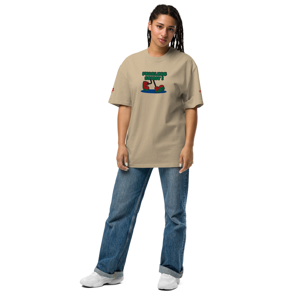 Fearless Spirit Oversized Faded T-Shirt - ORGNL GNGSTA
