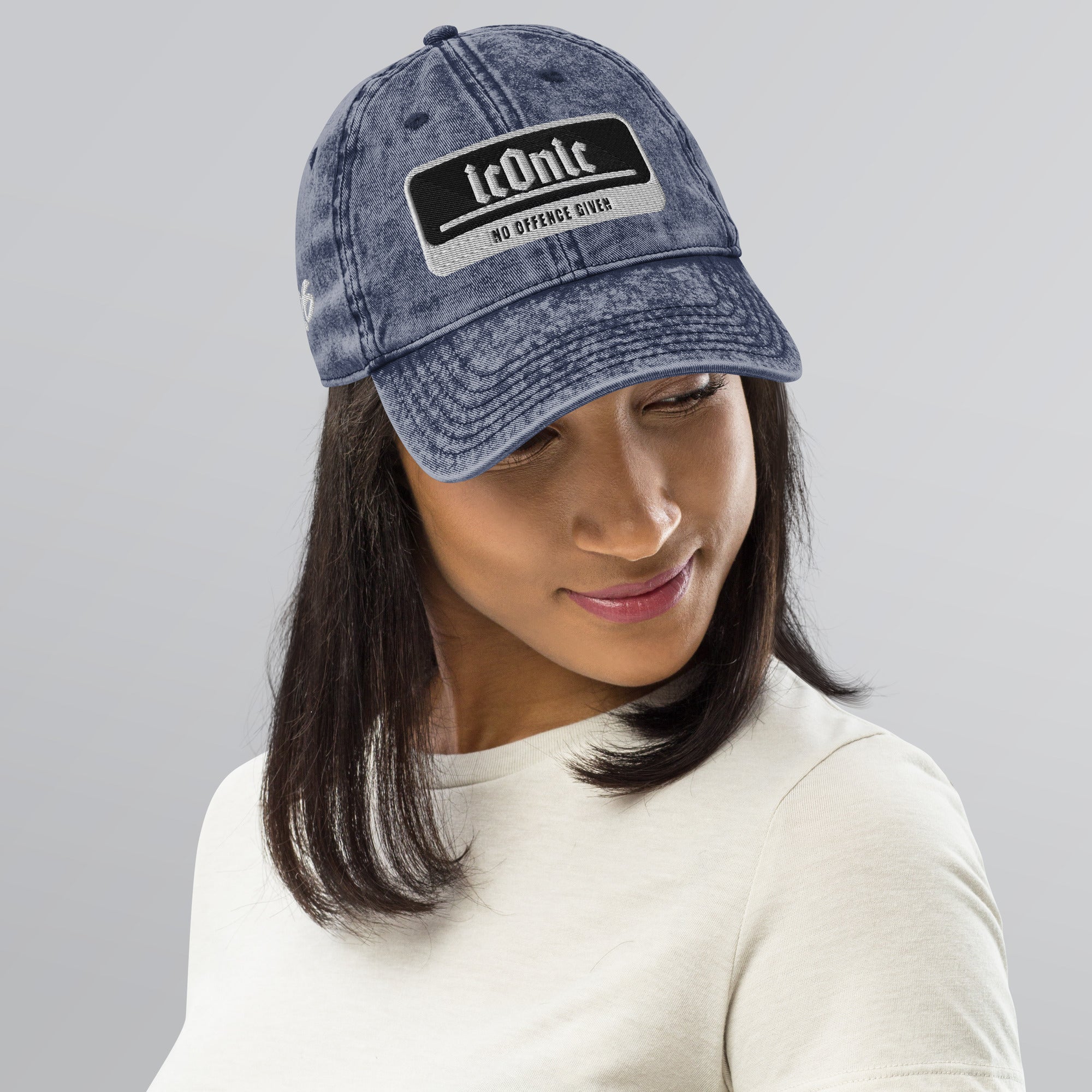 ICONIC 'No Offence Given' - Vintage Denim Cap - ORGNL GNGSTA
