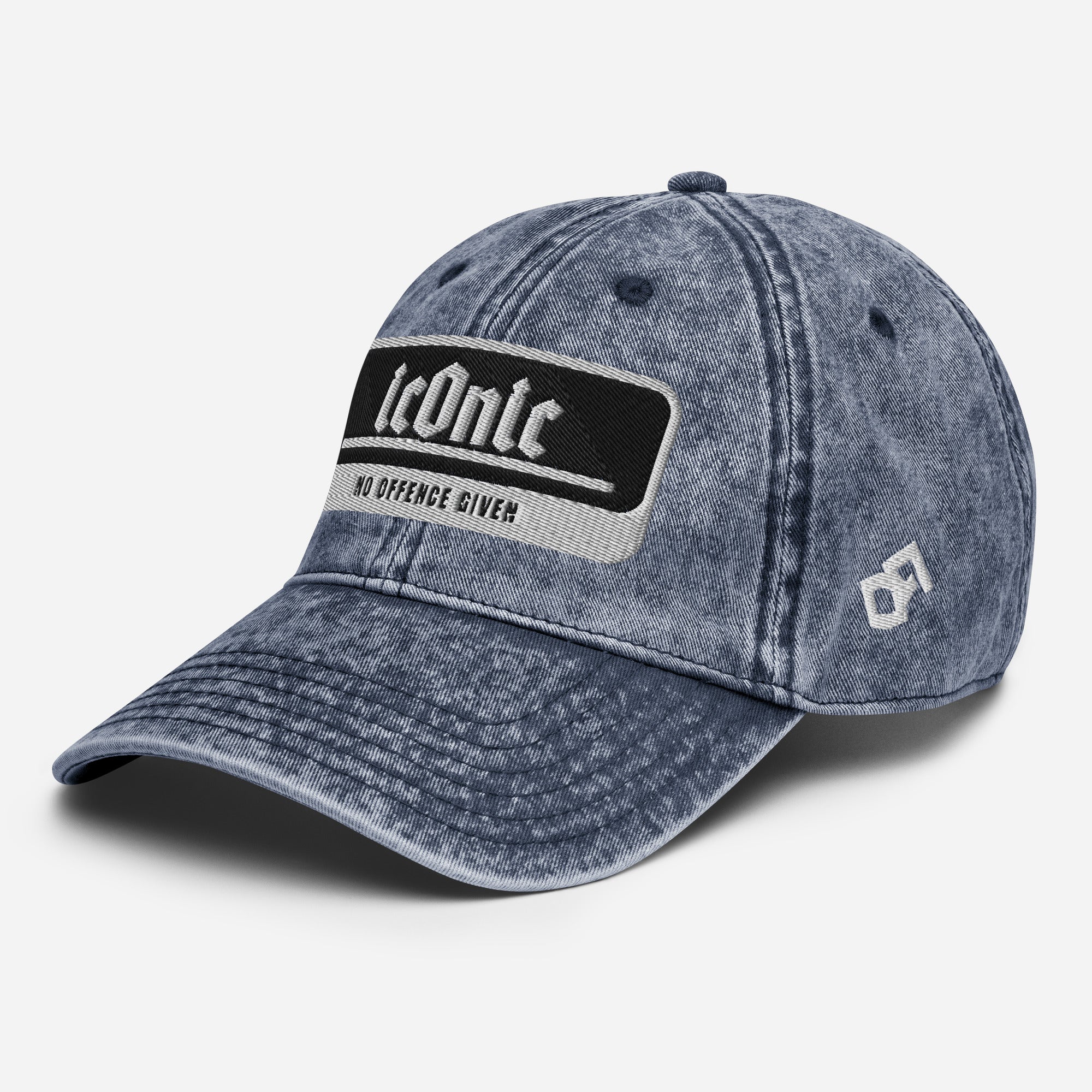 ICONIC 'No Offence Given' - Vintage Denim Cap - ORGNL GNGSTA