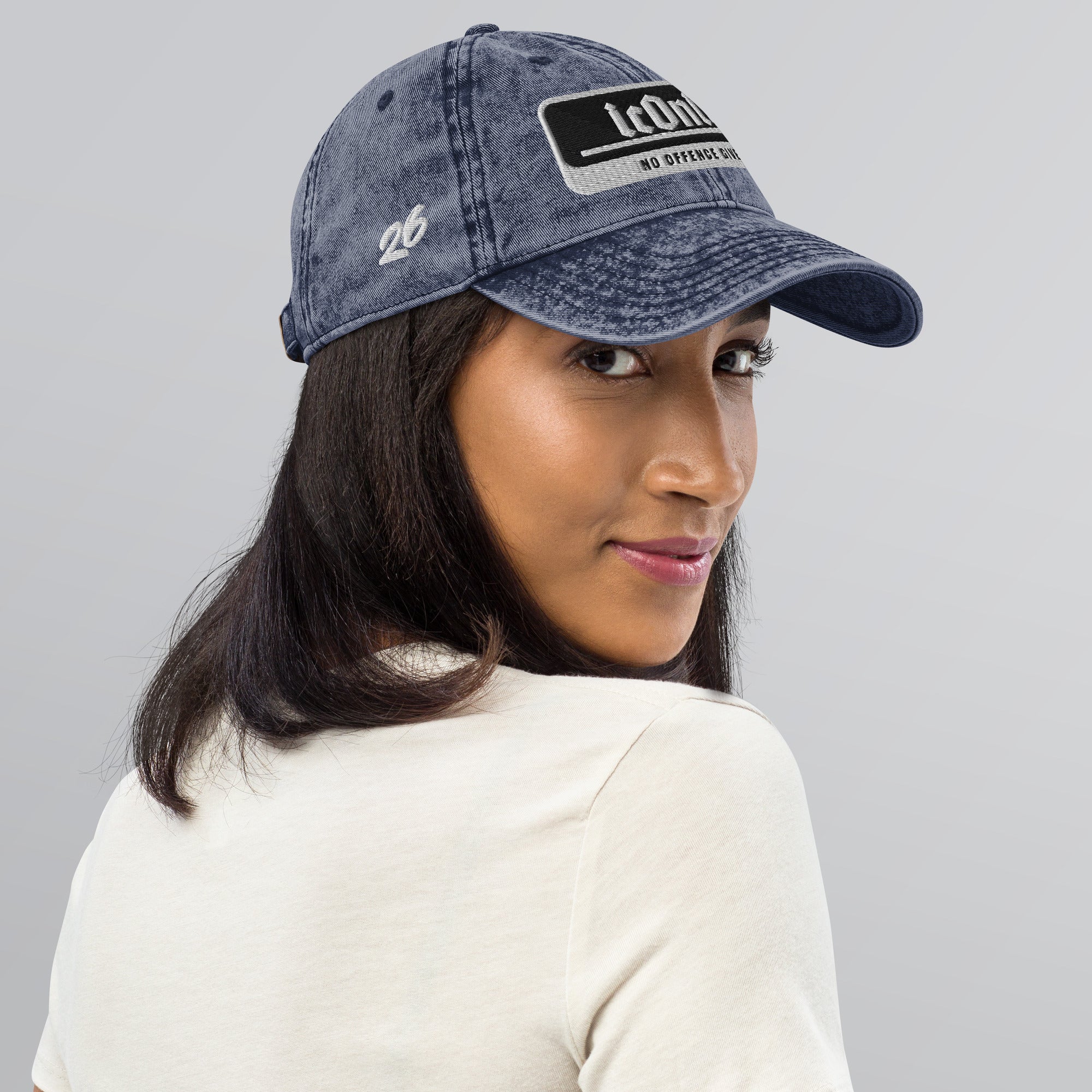 ICONIC 'No Offence Given' - Vintage Denim Cap - ORGNL GNGSTA