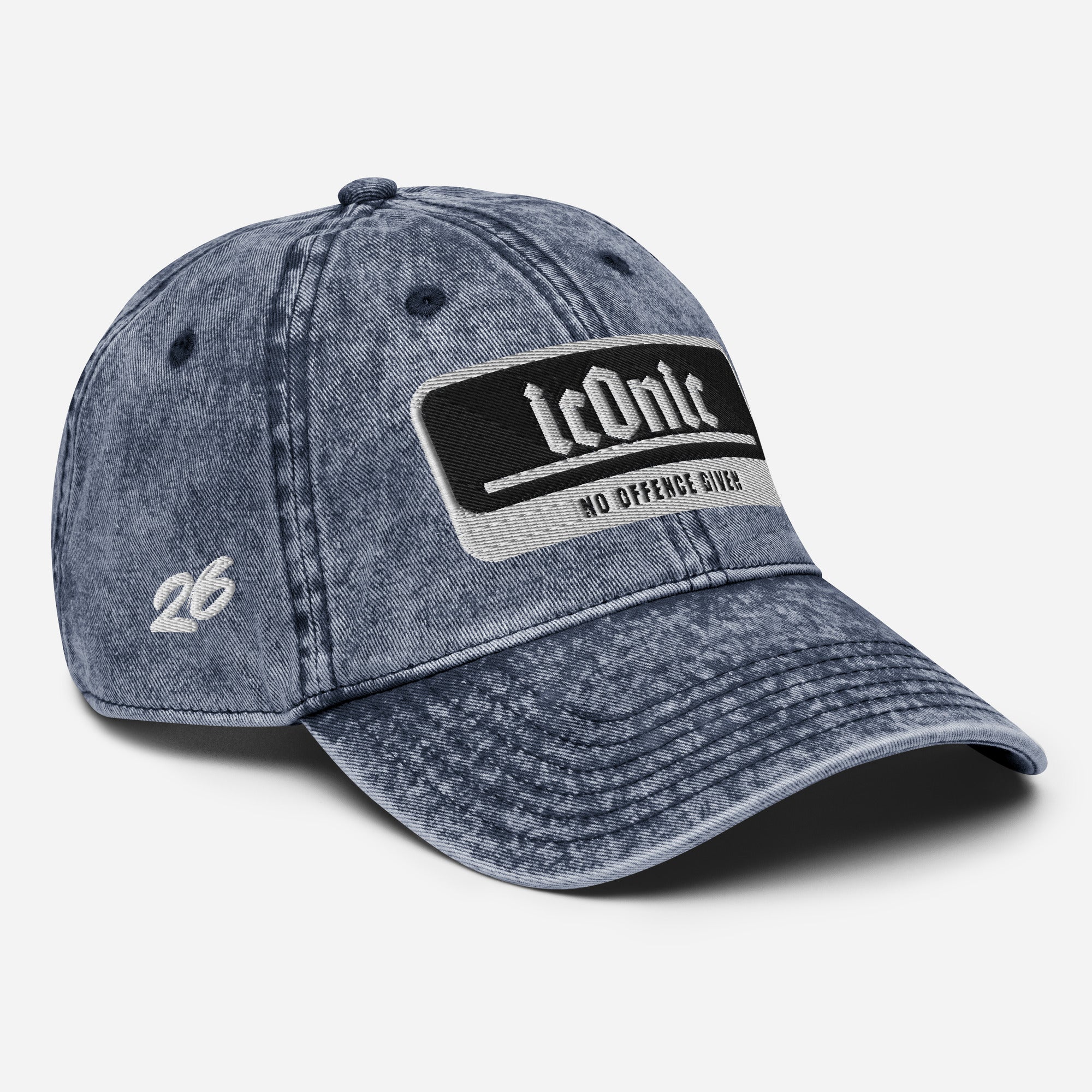 ICONIC 'No Offence Given' - Vintage Denim Cap - ORGNL GNGSTA